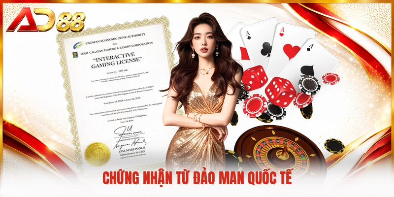 Giấy Phép Hoạt Động AD88 Chứng nhận từ đảo Man quốc tế