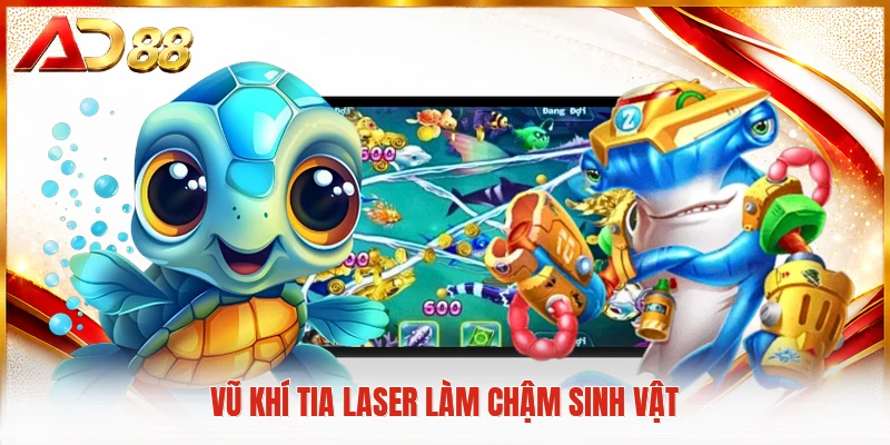Vua Bắn Cá Thách Thức Mọi Kỹ Năng Săn Thưởng Đại Dương Vũ khí tia laser làm chậm sinh vật